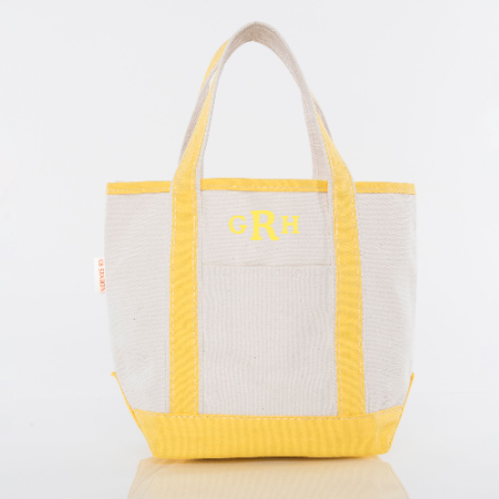 Canvas Mini Open Top Tote | Available in 17 Colors – Initial Offerings Canvas Mini Open Top Tote | Available in 17 Colors – Initial Offerings