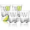 Tritan Unbreakable Set of 4 Double Old Fashioned Glasses