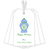 Blue and White Plaid Ginger Jar Gift Tags