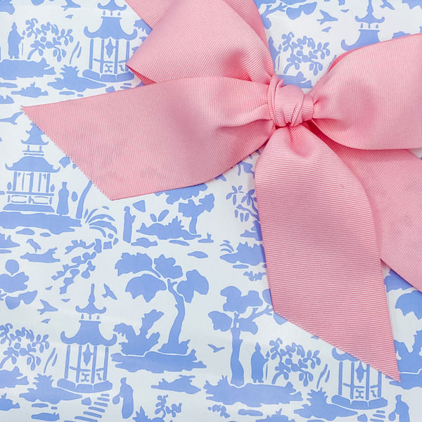 Cornflower Pagoda Toile Gift Wrap Paper – Initial Offerings