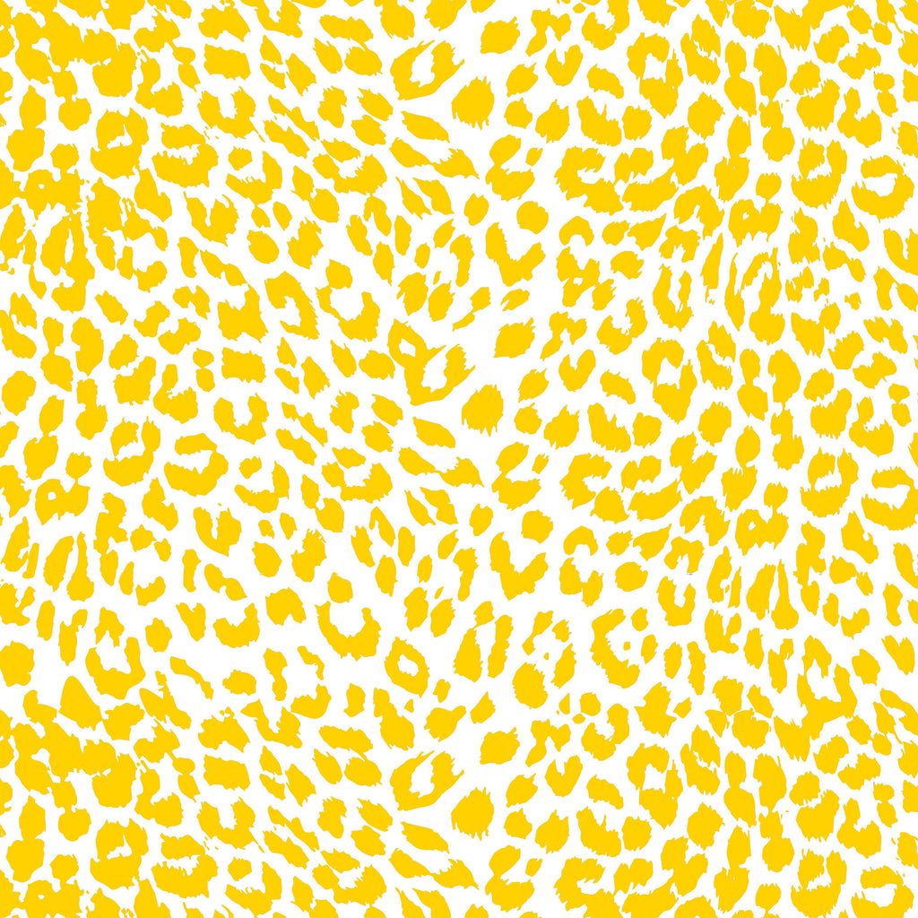 Yellow Cheetah Print Gift Wrap Paper