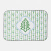 Blue Block Flower Dish Mat