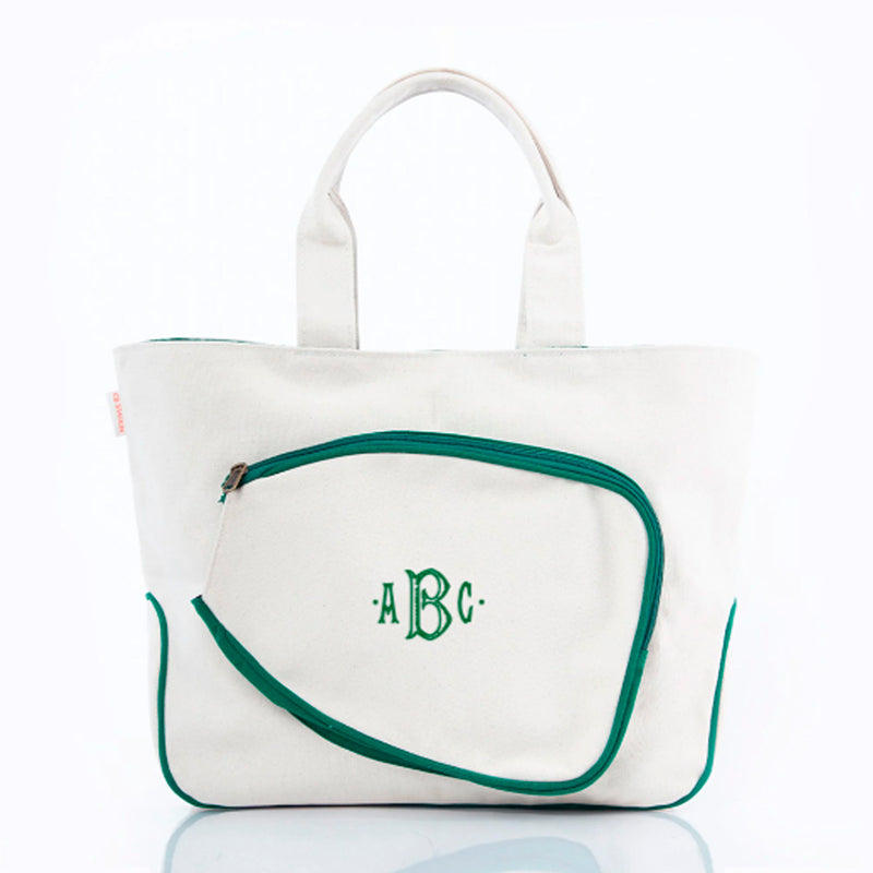 Canvas Pickleball Racquet Tote Bag - Available in 2 Colors