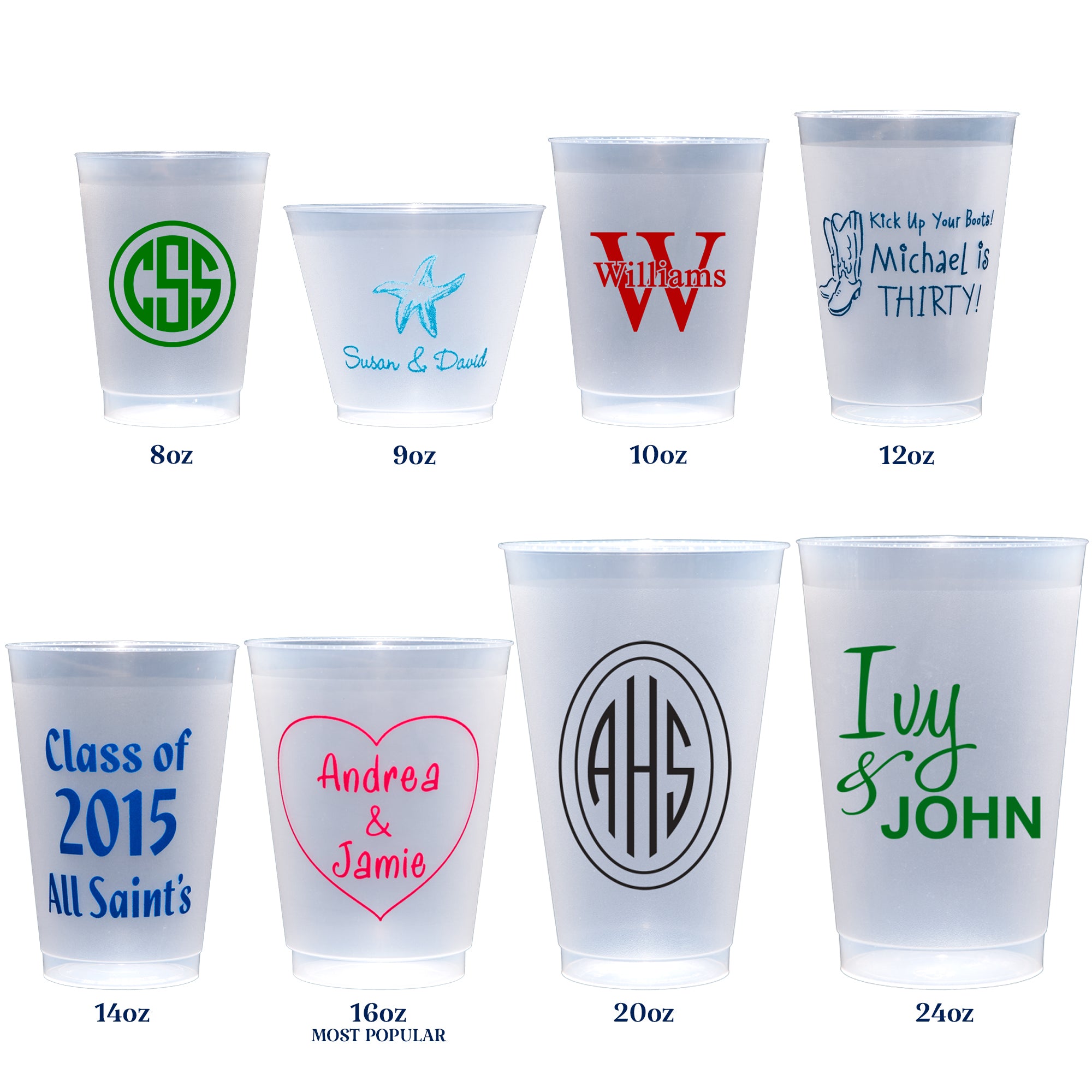 Personalized Shatterproof Cups