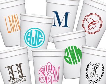 Personalized Stadium Cups - 8 Colors | 2 Sizes