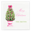 Pink Christmas Tree Napkins - Available in two sizes