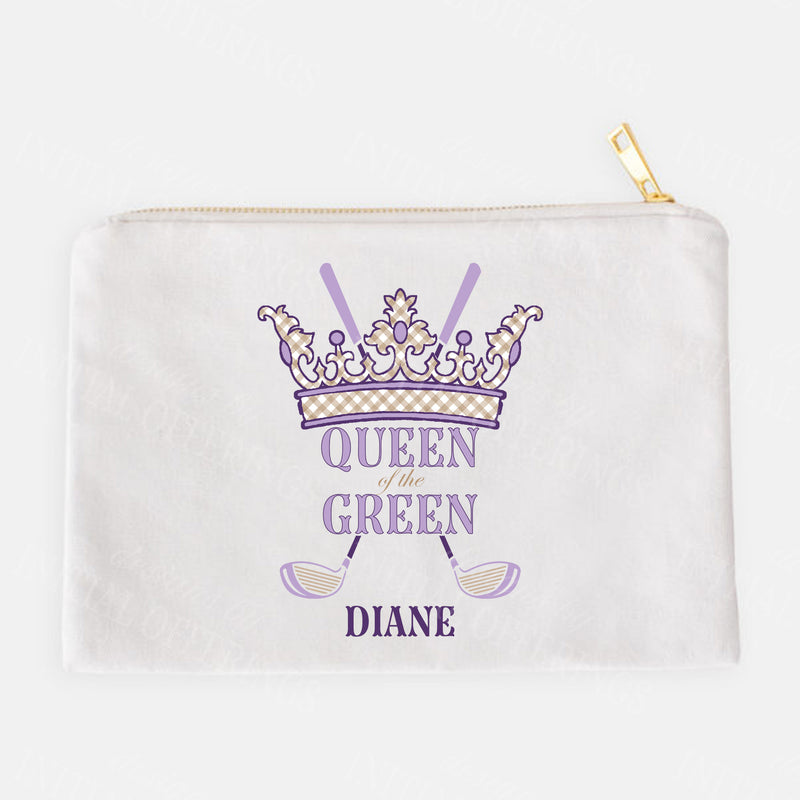 Lavender and Khaki Queen of the Green Accessory Case