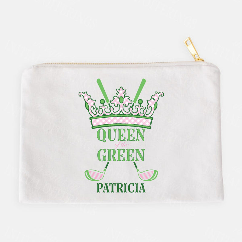 Pink and Green Queen of the Green Accessory Case