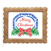 Red and Blue Christmas Platter Wall Art
