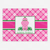 Pink and White Plaid Ginger Jar Swag Cutting Board - 2 Sizes