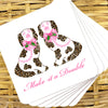 Leopard Print Holiday Staffordshire Spaniels Coasters