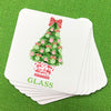 Red and Green Christmas Tree Coasters
