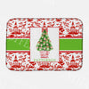 Red and Green Christmas Tree Dish Mat