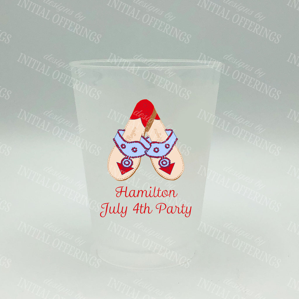 Red and Blue Jacks Full Color Shatterproof Frost Cups - Personalized