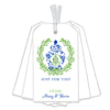 Ginger Jar Coral Wreath Blue and Green Gift Tags