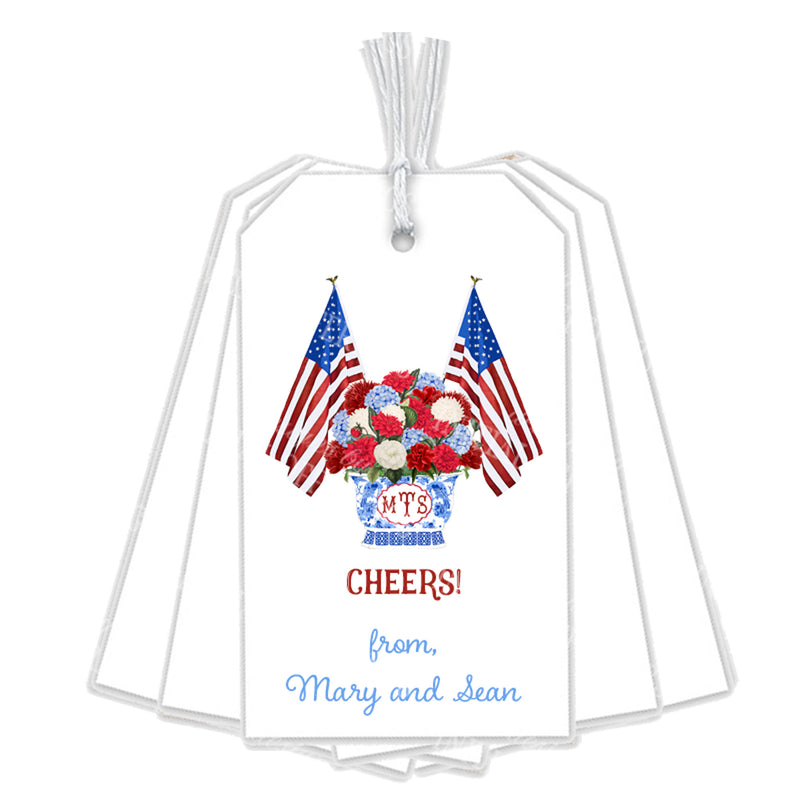 Patriotic Bouquet Gift Tags