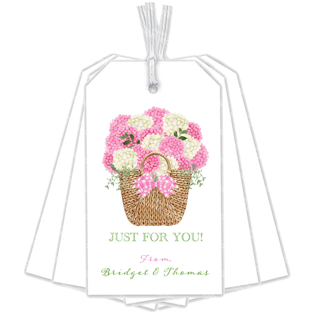 Pink Nantucket Bouquet Gift Tag