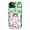 Ginger Jar Pink with Green Gingham Bow Glossy Tough Phone Case | iPhone | Samsung Galaxy