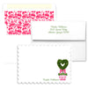Heart Topiary Scalloped Notecards