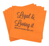 Custom Personalized Cocktail Napkins | Luncheon Napkins | Dinner Napkins | Guest Towels - 25 Colors!