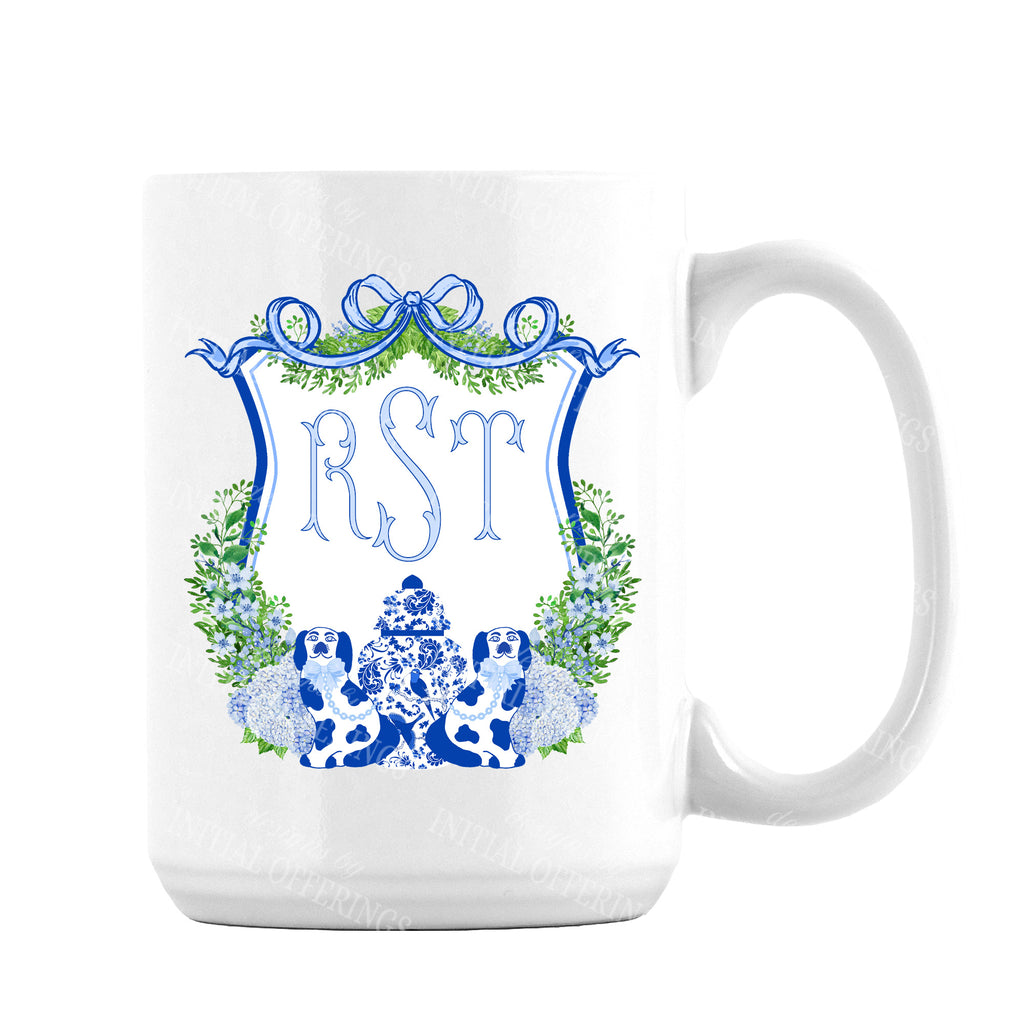 Blue Staffie Crest Mug