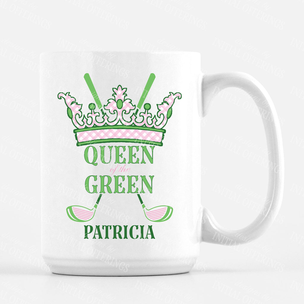 Pink and Green Queen of the Green Mug