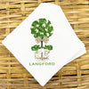Gardenia Topiary Napkins and Guest Towels