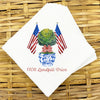 Patriotic Topiary Napkins and Guest Towels