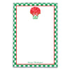 Poinsettia in Green Chinoiserie Planter Notepad