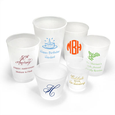 Custom Personalized Shatterproof Frost Cups - 4 Sizes