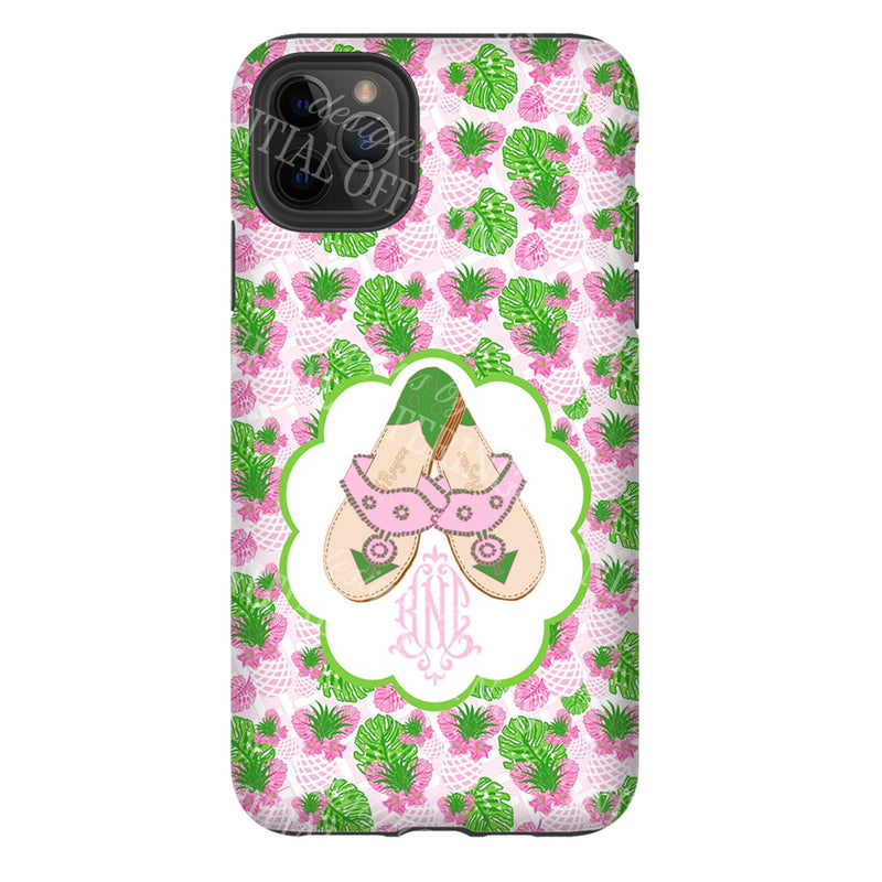 Pink and Green Jacks Glossy Tough Phone Case | iPhone | Samsung Galaxy