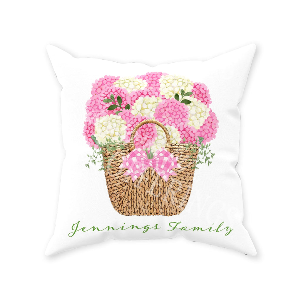 Pink Nantucket Bouquet Pillow - Available in 5 Sizes