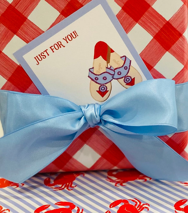 Red and Blue Jacks Gift Enclosure Card