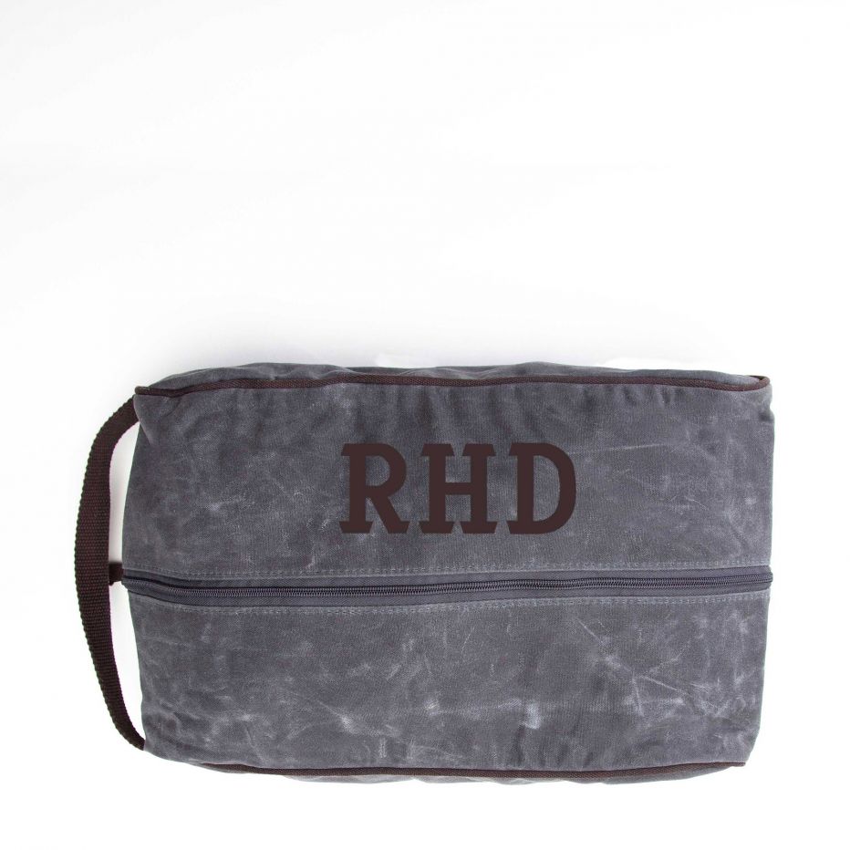 Waxed Canvas Shoe Bag - Available in 3 Colors