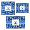 Blue Camo Stag Head Swag Acrylic Tray in 3 Sizes