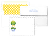 Topiary with Yellow Bow Scalloped Notecards