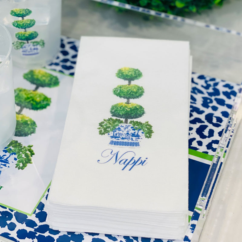 Triple Topiary Napkins and Guest Towels
