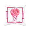 Pink and Red Bouquet Pillow