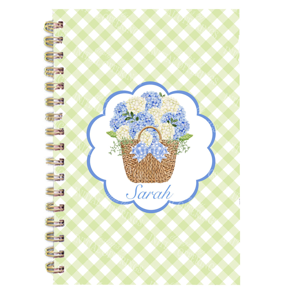 Blue Nantucket Bouquet Journal Notebook