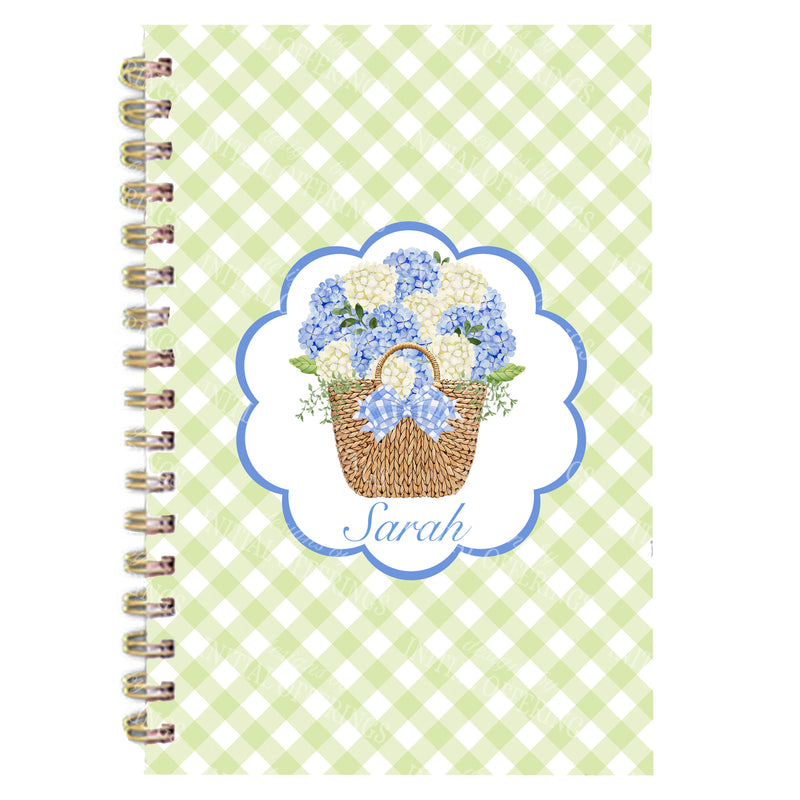 Blue Nantucket Bouquet Journal Notebook