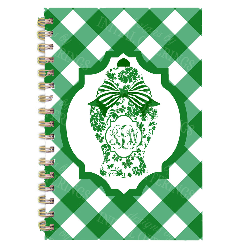 Emerald Ginger Jar Journal Notebook