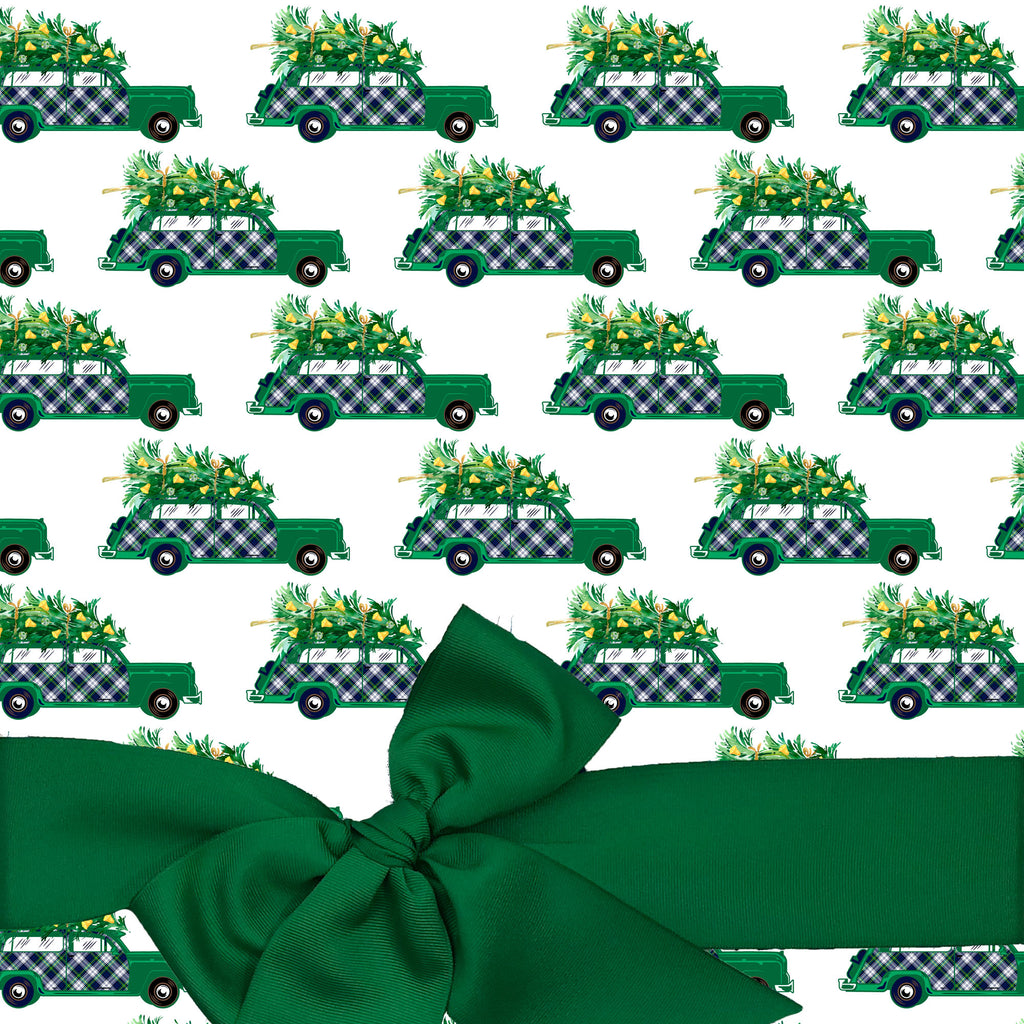 Dress Gordon Tartan Woody Wagon Gift Wrap Paper