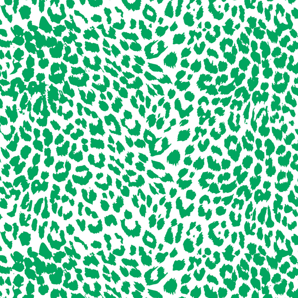 Green Cheetah Print Gift Wrap Paper