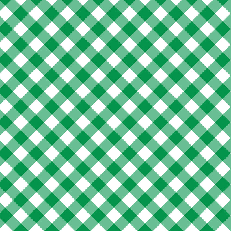 Gingham in Green Gift Wrap Paper