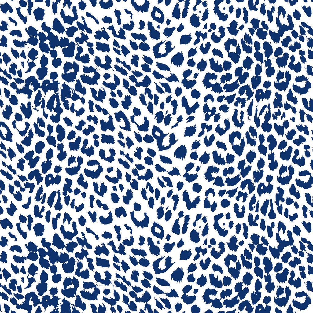 Blue Cheetah Print Gift Wrap Paper
