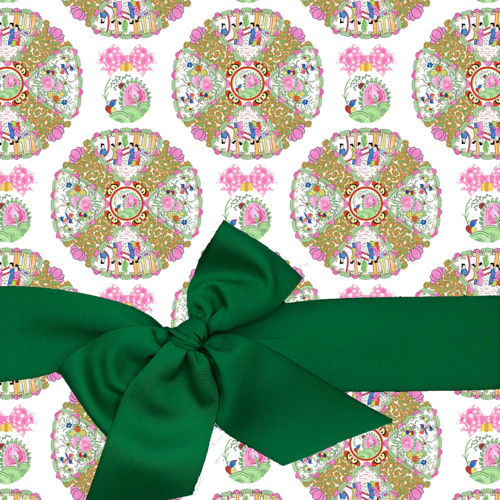 Famille Rose Medallion Inspired Platter Design Gift Wrap Paper – Initial  Offerings