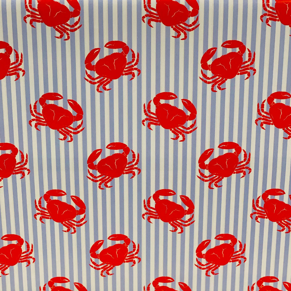 Red Crab Print Gift Wrap Paper