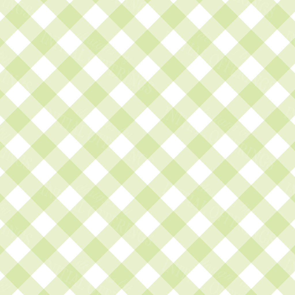 Gingham in Soft Green Gingham Gift Wrap Paper