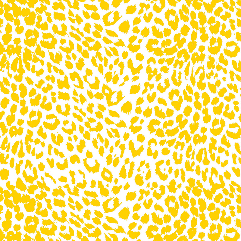 Yellow Cheetah Print Gift Wrap Paper