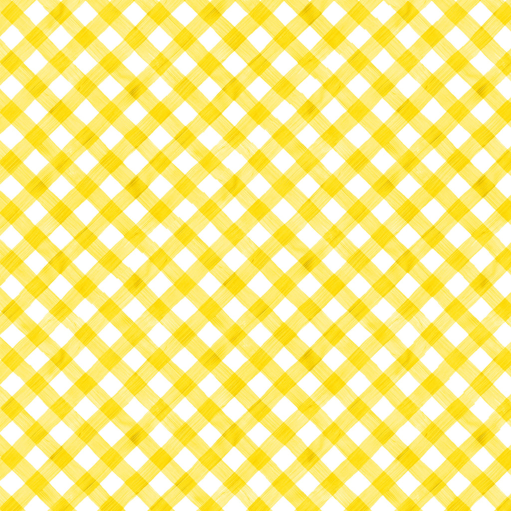 Gingham in Yellow Gift Wrap Paper